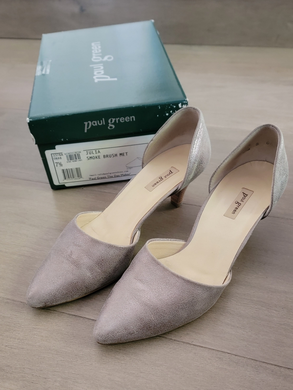 Paul Green Taupe D'Orsay Heels